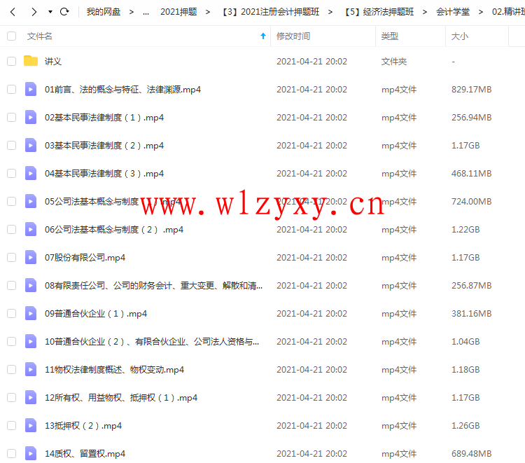 会计学堂2021注册会计师经济法网课资源【精讲班-王建荣】插图1