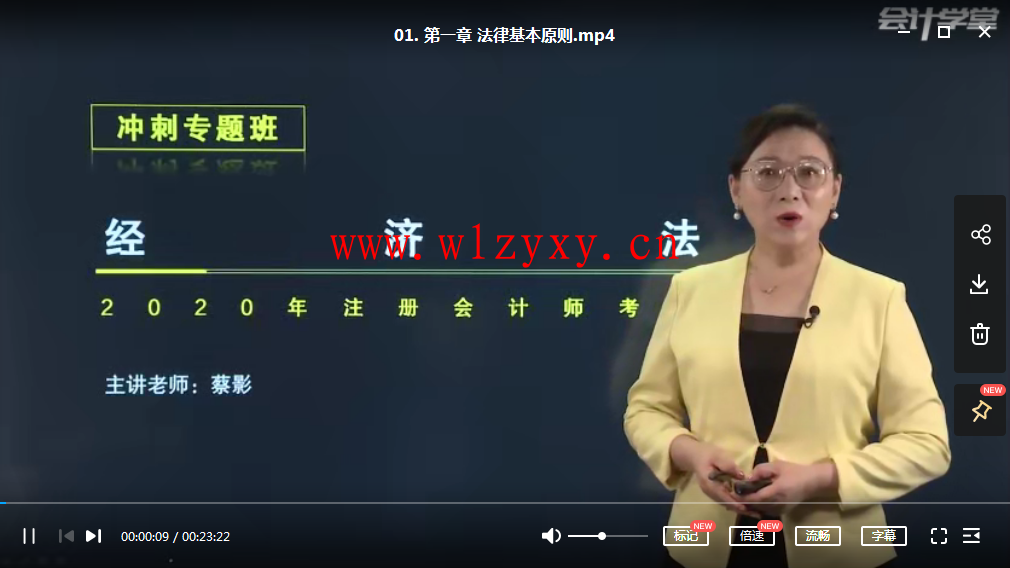 会计学堂CPA经济法网课高频串讲班百度云【蔡影】插图2