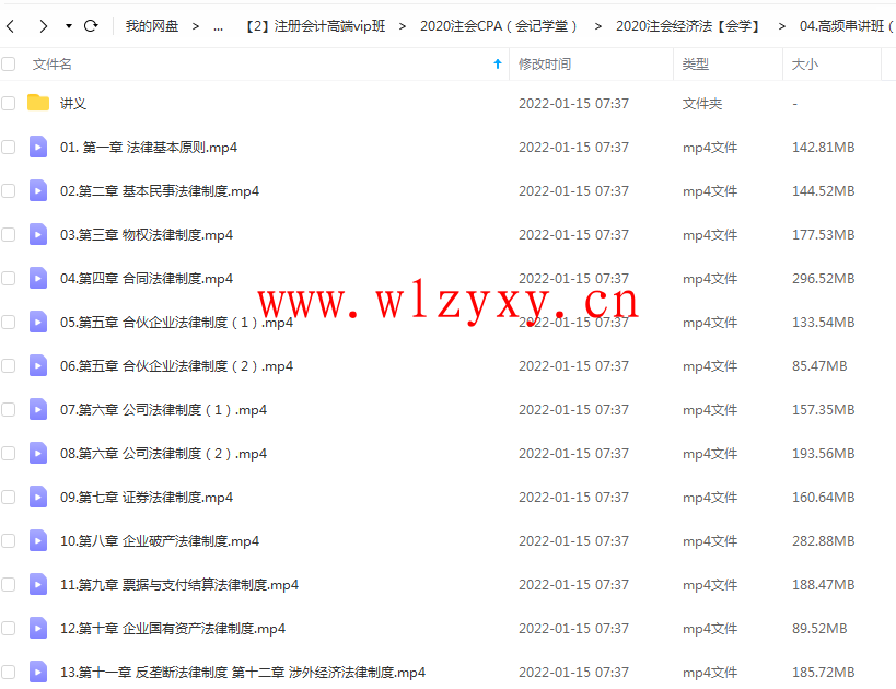 会计学堂CPA经济法网课高频串讲班百度云【蔡影】插图1