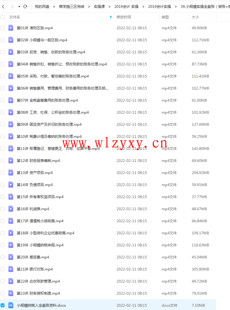 小规模实操全盘账（做账+报税+内控）课程百度云下载插图1
