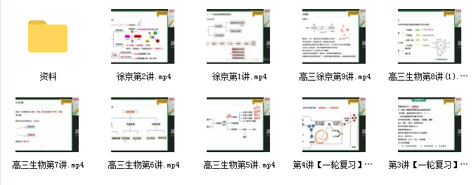 2022高三徐京生物网课资源插图