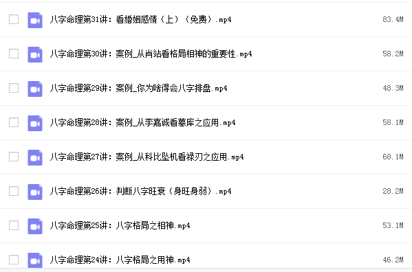郭子谊八字命理零基础视频网盘资源插图