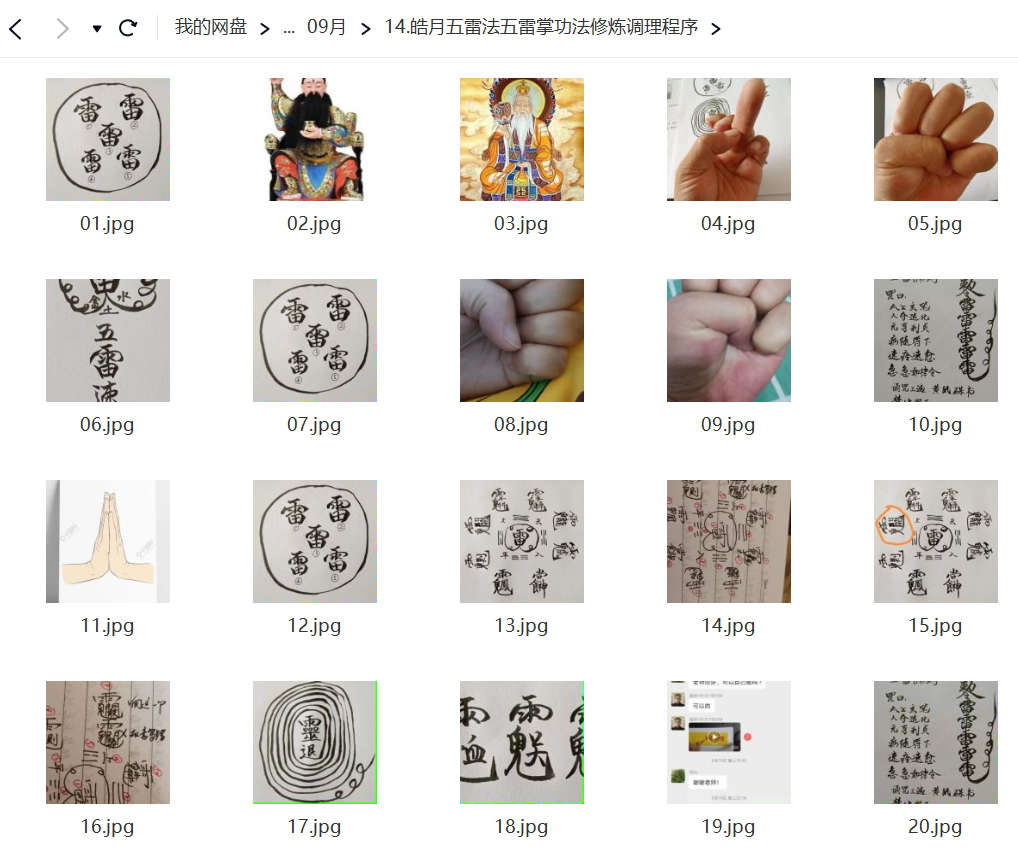 皓月五雷法五雷掌功法修炼调理程序教程插图