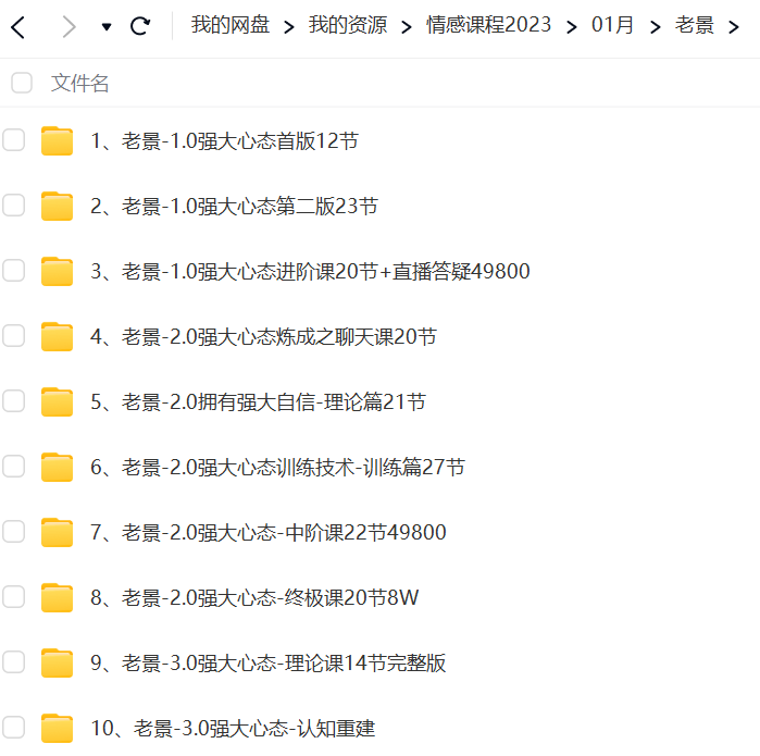 老景强大心态课程合集网盘资源插图