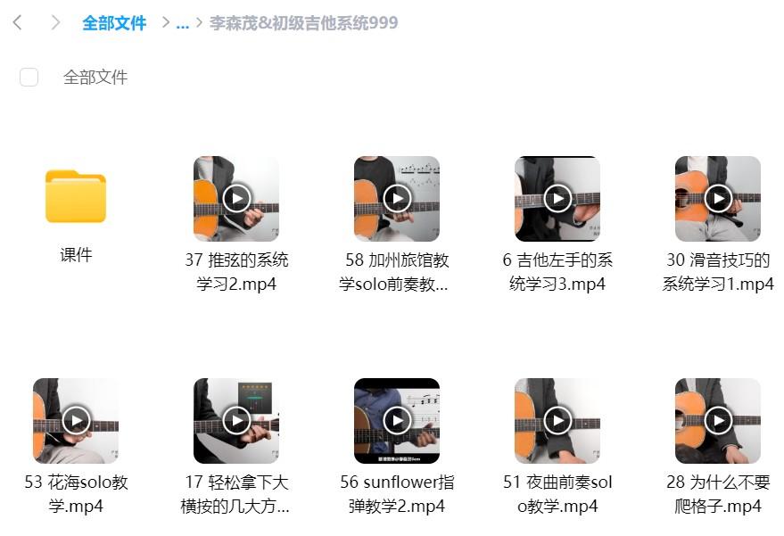 李森茂sam初级吉他系统课程网盘资源插图