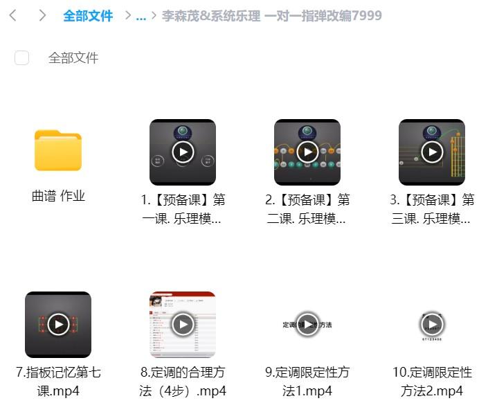 李森茂sam系统乐理一对一指弹改编网课资源插图1